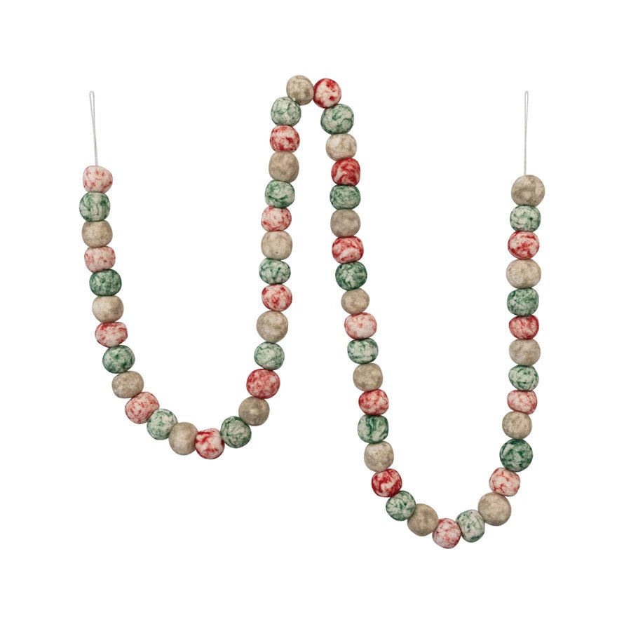 The Holiday ShopWool Felt Ball Garland