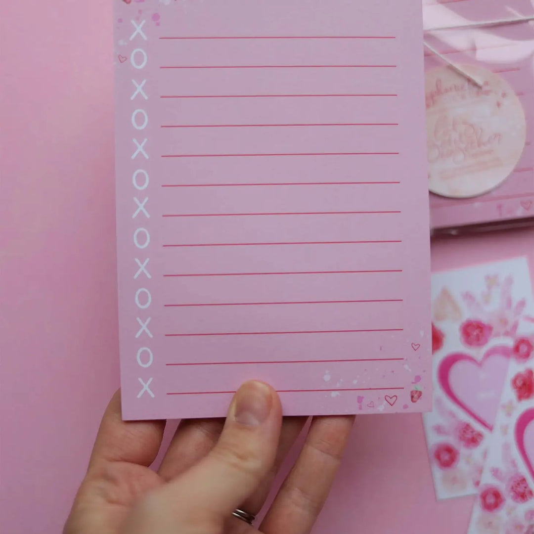 NotepadXOXO Pink Love Jotter