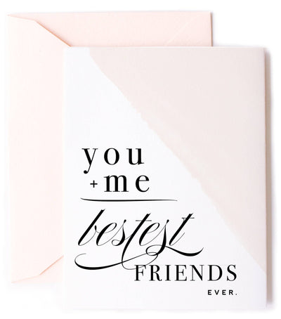PaperYou + Me Equals Bestest Friends Card